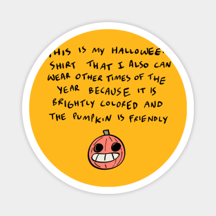 Brightly colored halloween shirt Magnet